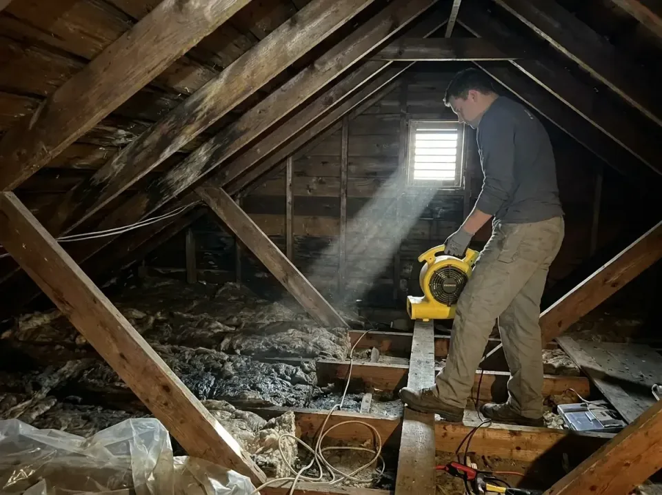 attic-water-damage-drying-proc-007 — frequently asked questions, Emergency Water Extraction & 24/7 Flood Response in Champio…